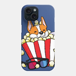 Corgi Movie Night Phone Case