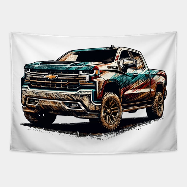 Chevrolet Silverado Tapestry by Vehicles-Art