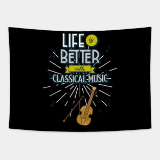 Life is Better with Classical Music Tapestry