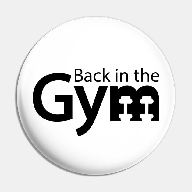 Back in the gym Pin by Geometric Designs