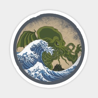 Hokusai Cthulhu Magnet