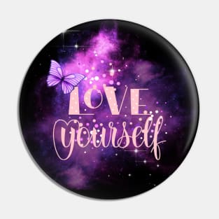 Love Yourself, Positivity, Uplifting, Inspirational Quote Design Pin