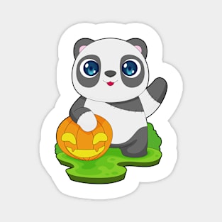 Panda Halloween Pumpkin Magnet