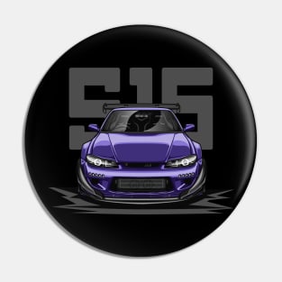 Silvia S15 Face (Midnight Purple) Pin