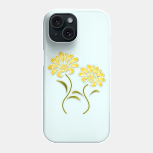 Origami Flowers 2 Phone Case