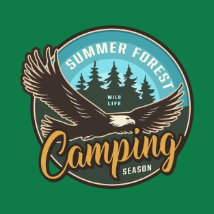 summer forest wild life camping T-Shirt