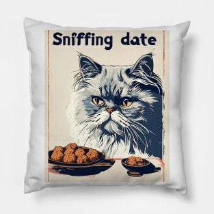 Sniffing date Pillow