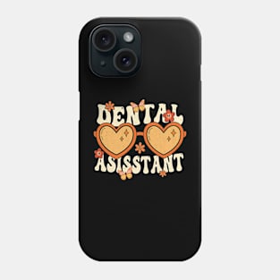 Groovy In My Dental Assistant Era Funny Dental Assistant Phone Case