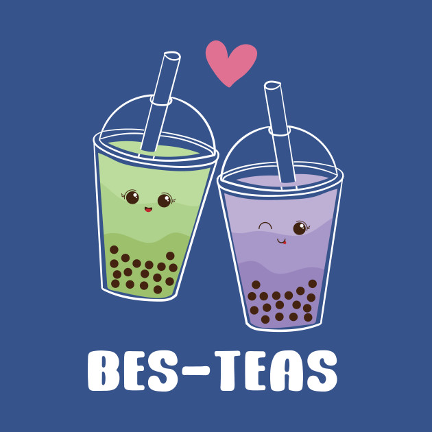 Bes-Teas Bubble Tea Besties Design Gift Idea - Bubble Tea - T-Shirt