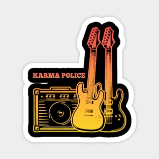 Karma Police Play With Guitars Magnet