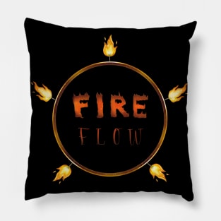 Fire Hoop Dance Flow Pillow