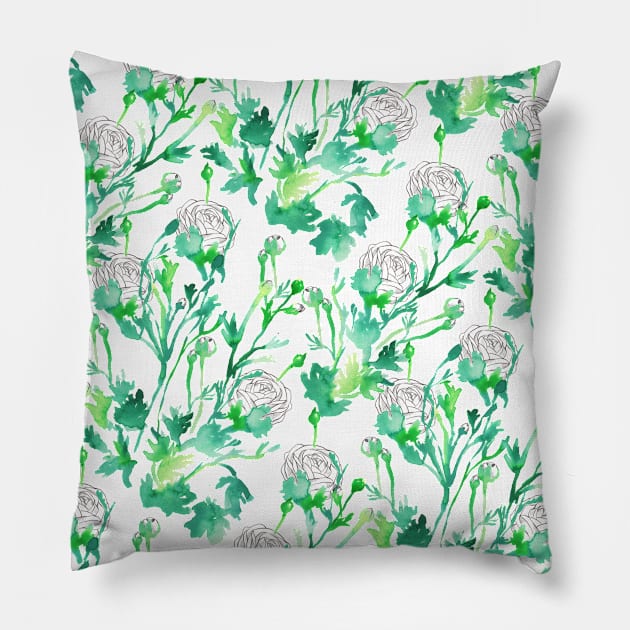 Ranunculus Pillow by marlenepixley