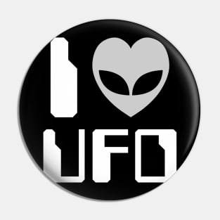 I Heart [Love] UFO Pin