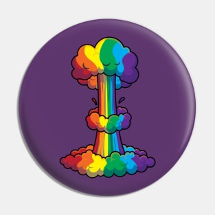 Rainbow Bomb Pin