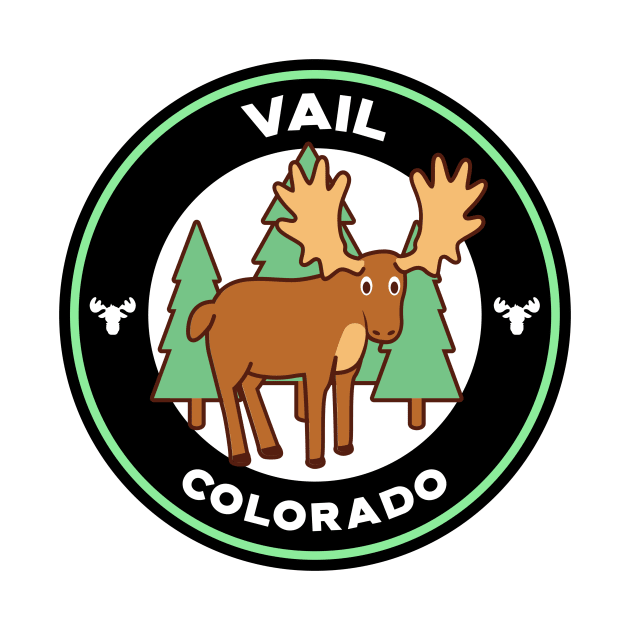 Vail, Colorado Moose by Mountain Morning Graphics