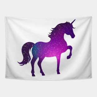 Bright Sparkle Glitter Unicorn Tapestry