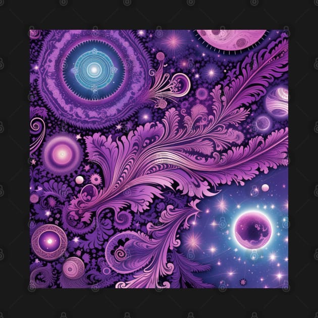 Other Worldly Designs- nebulas, stars, galaxies, planets with feathers by BirdsnStuff
