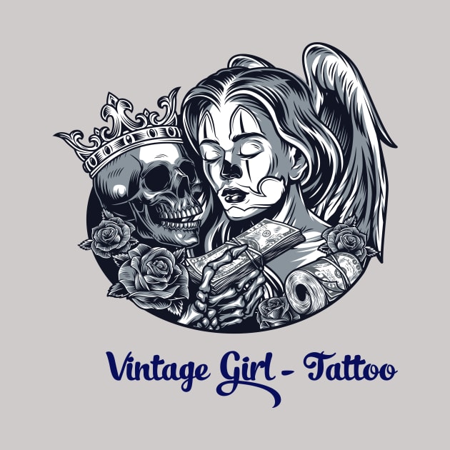 Vintage Girl tattoo by This is store