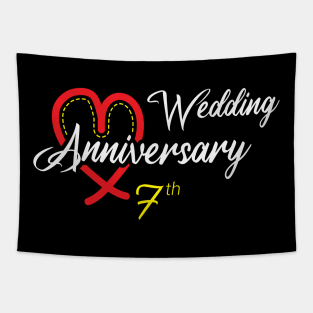 7th Wedding anniversary Tapestry