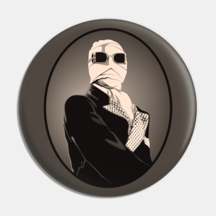 The Invisible Man Portrait (Sepia) Pin