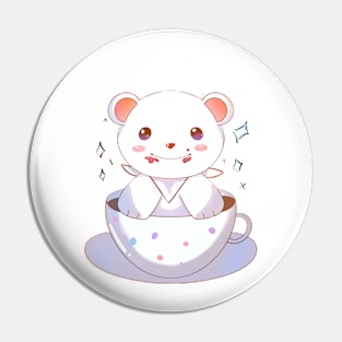 little bear in a tea cup Pin