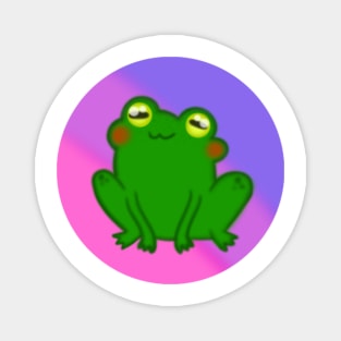 LGBTQ+ Bisexual Frog Design Magnet