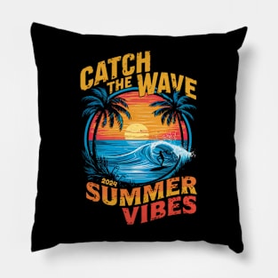 Catch the wave summer vibes Pillow