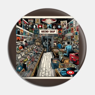 Record shop Pin