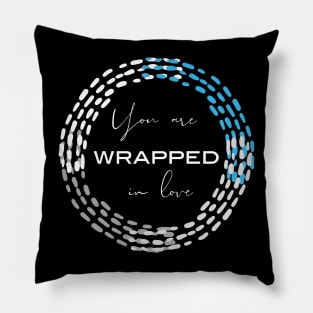 Wrapped in Love (White) Pillow