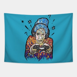 Lady Gamer Tapestry