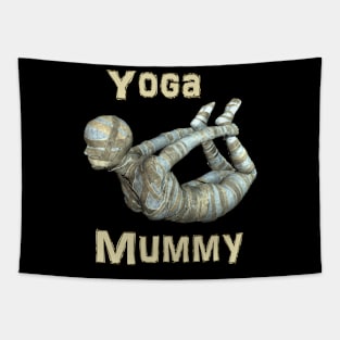 Yoga Mummy Bow Pose Tapestry