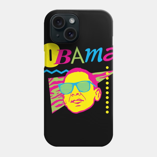 Obama - 80s Phone Case by TheAnchovyman