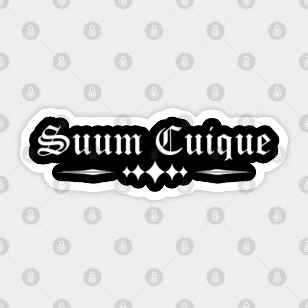 Suum Cuique To Each His Own Latin Adage Shirt Quote Pegatina Teepublic Mx