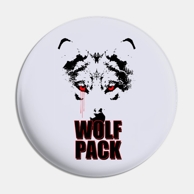 Wolf Pack Pin by slugareadesign