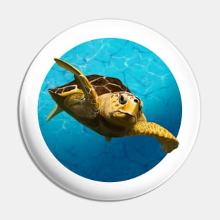 Loggerhead Turtle Pin