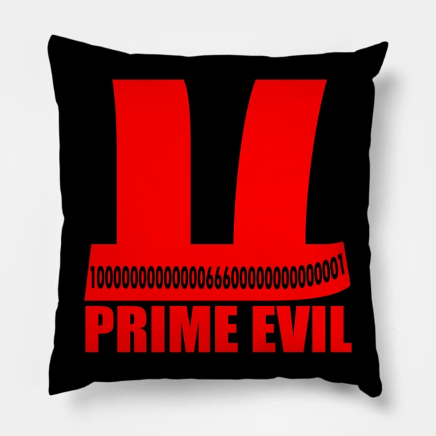 Belphegor’s Prime - Is it Prime Evil? Pillow by codeWhisperer