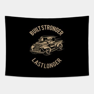 Built Stronger to Last Longer Tapestry