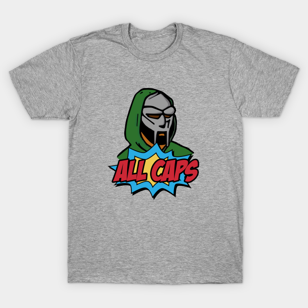 Mf Doom All Caps Realhiphop T Shirt Teepublic