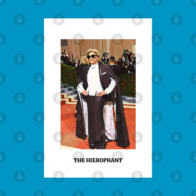 The Hierophant Tarot Card - Christine Baranski by Hoydens R Us