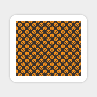 Simple Happy Pumpkin Pattern Magnet