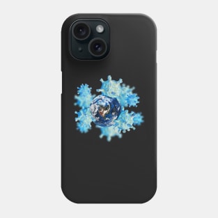 Coronavirus takes earth Phone Case