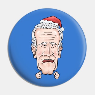 Christmas Joe Biden Caricature Pin