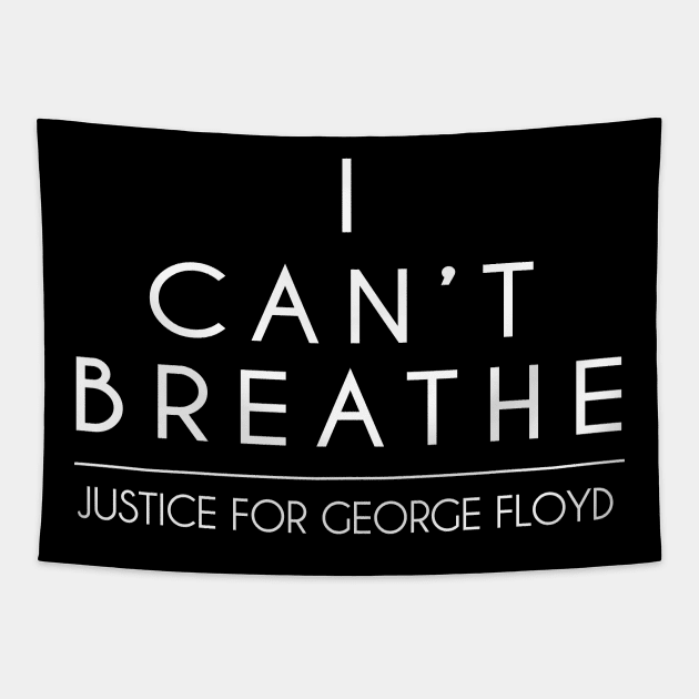 Justice for George Floyd - Black Lives Matter T-Shirt Tapestry by Design Storey