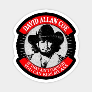 David Allan Coe //// Vintage Style Fan Design Magnet