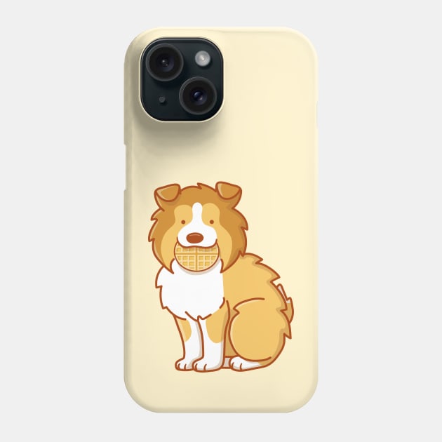 Sheltie and Waffle Phone Case by Wlaurence