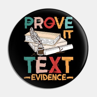 Text Evidence Pin