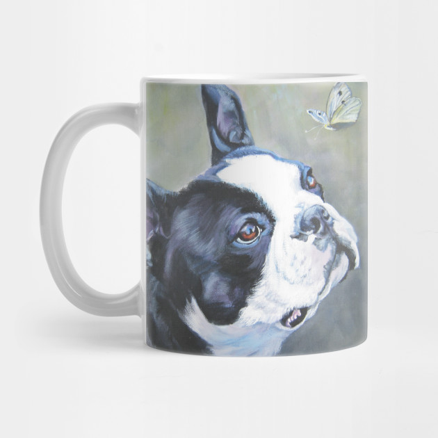 Boston Terrier Fine Art Painting Boston Terrier Mug Teepublic