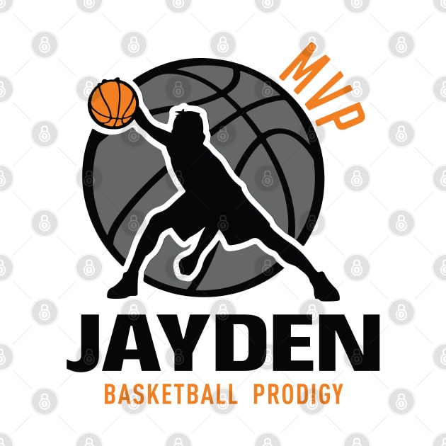 Jayden MVP Custom Player Basketball Prodigy Your Name by Baseball Your Name