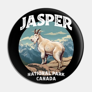 Jasper National Park Vintage Look Goat Pin