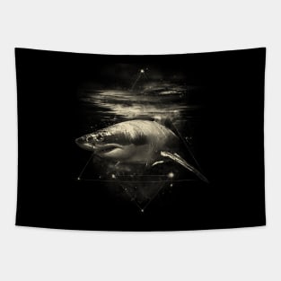 Shark in Space Tapestry
